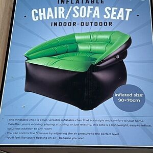 Inflatable Green and Black Chair/Sofa Seat
